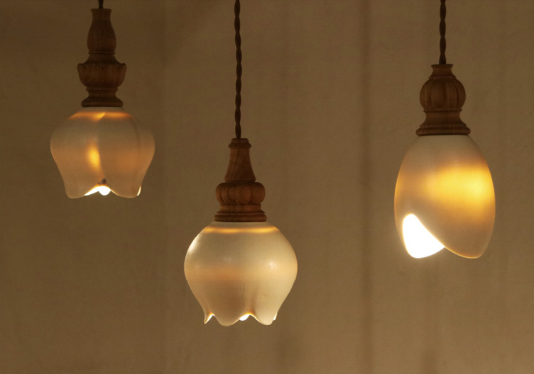 Sculptural lampshades